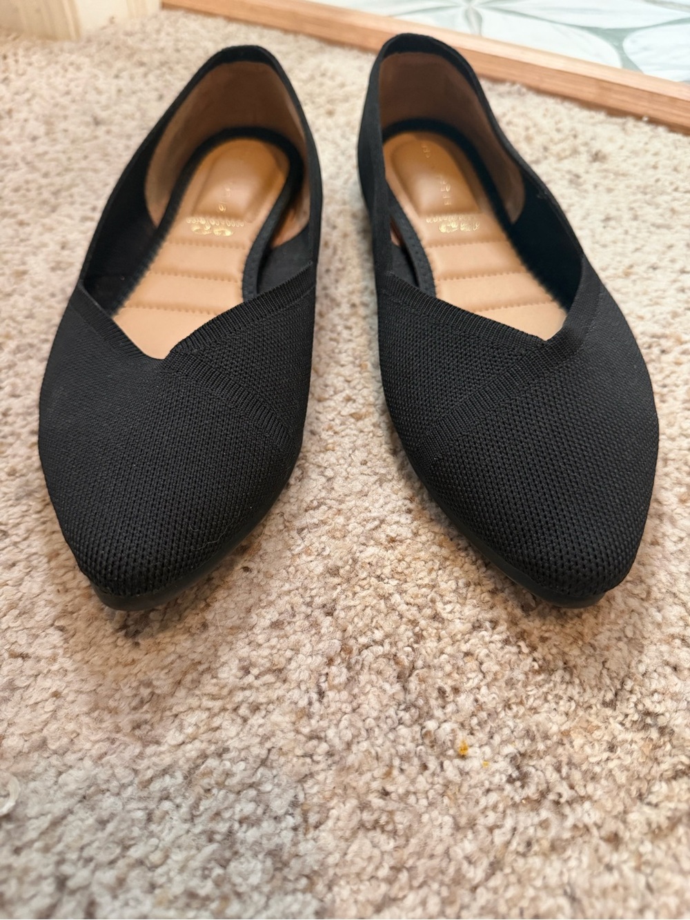 Have Black Knit Women's Ballet Flats